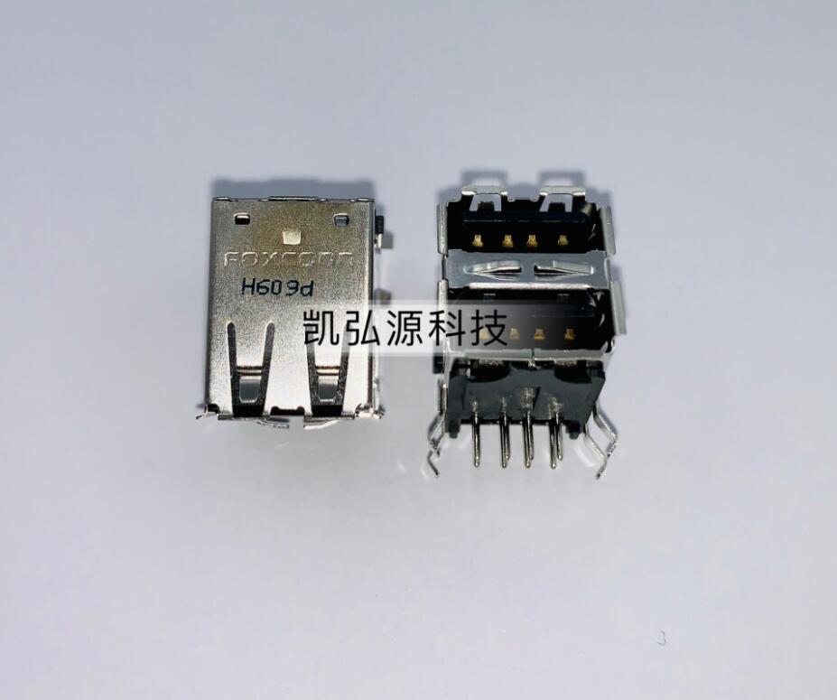UB11123-8FD3-4F沉板式USB接口双层90度