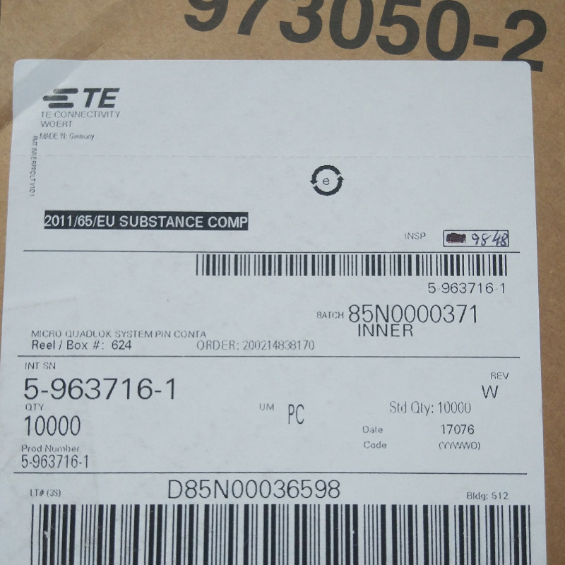 供应5-963716-1 泰科TE接插件 汽车连接器
