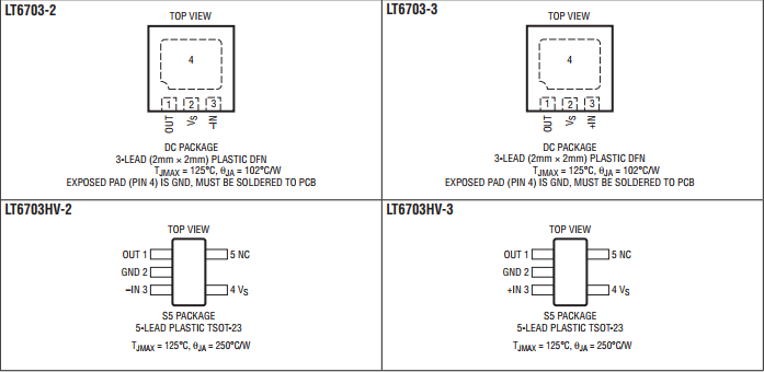 LT6703CDC-2#TRMPBF低电压比较器