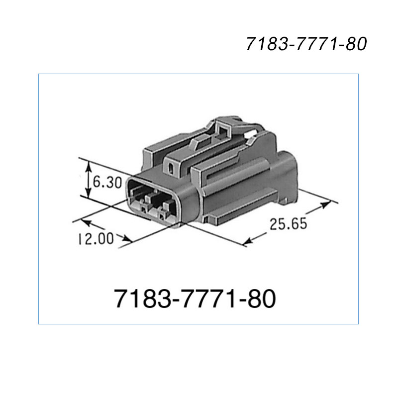 供应7183-7771-80 yazaki接插件 汽车连接器