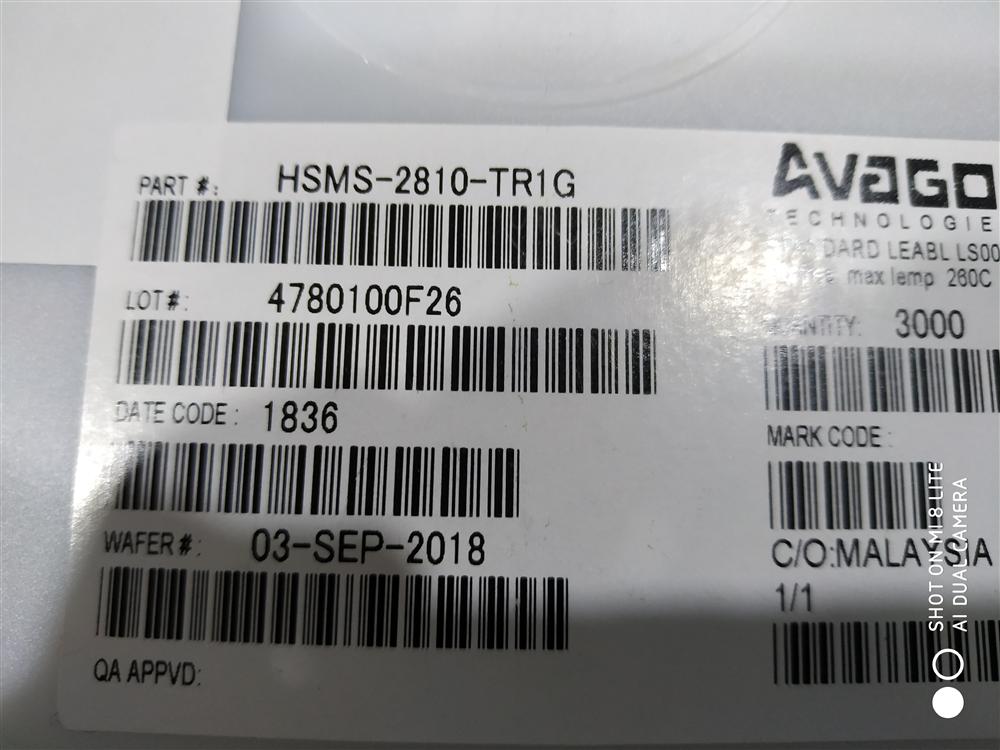 HSMS-2810-TR1G   SOT23