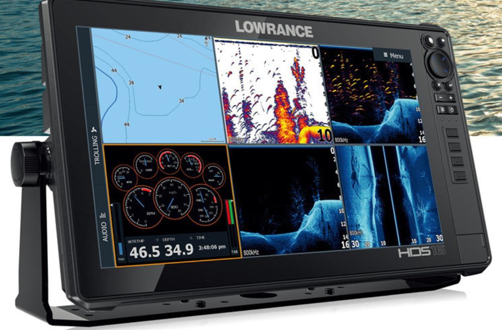 劳伦斯Lowrance HDS-16LIVE鱼探GPS雷达声呐探鱼器  五代机 3d模块+成像探头