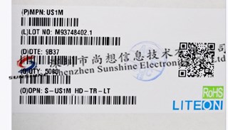 US1M Liteon 台湾光宝 进口原装 通用二极管 DO214-AC 5Kpcs/盘