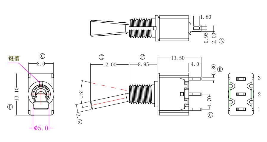 MT-0-103钮子开关全系列