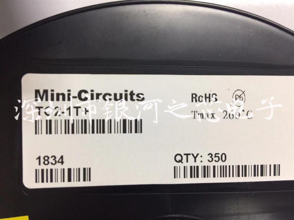Ӧ1:2 CORE & WIRE Transformer, 3 - 300 MHz, 50Ω  TC2-1T+