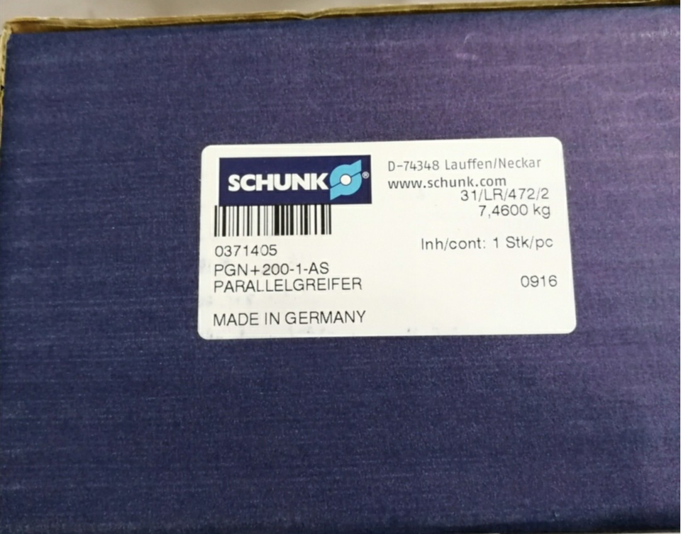 德国schunk雄克气爪PGN+200-1-AS    D-74348   0371405