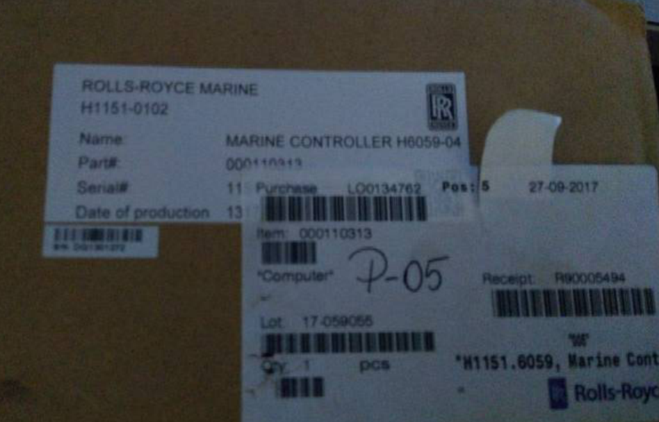 ROLLS-ROYCE劳斯莱斯H1151-0102，Marine Controller H6059-04海洋控制器