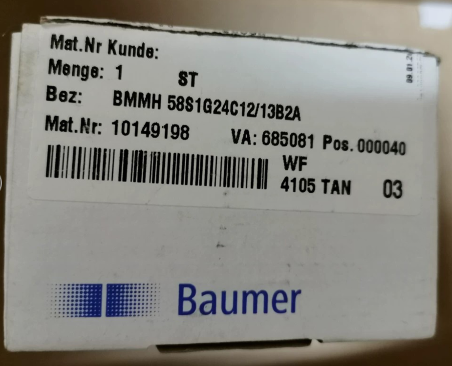 Baumer 编码器BMMH 58S1G24C12/13B2A  Nr;101491   VA;685081