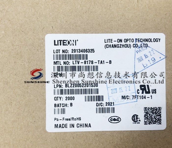 LTV-817S-TA1-B Liteon 台湾光宝 SOP4 进口原装
