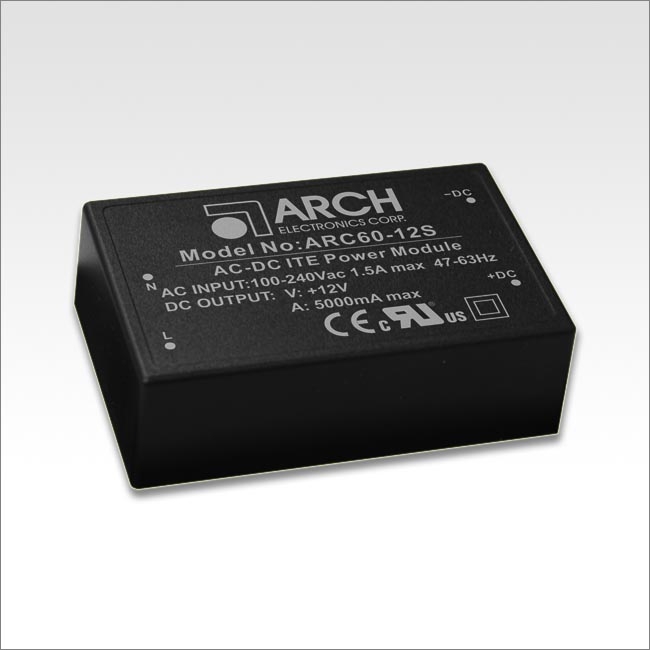 ARCH交换式电源模块ARC60系列ARC60-24S-A5 ARC60-12S-A5