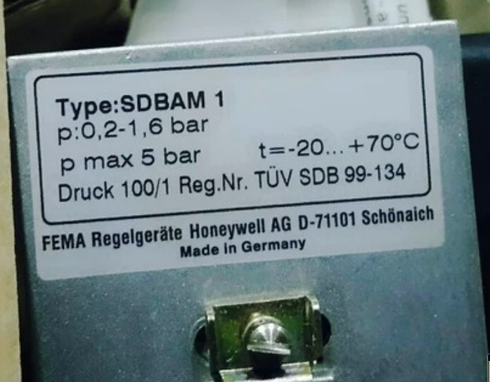 HONEYWELL霍尼韦尔SDBAM1/SDBAM6压力控制器D-71101  0.2-1.6bar