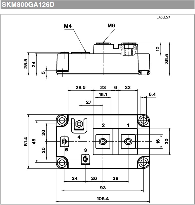 SKM800GA126D 西门康全新进口 IGBT模块