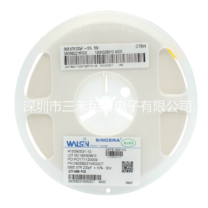 0402X105K250CT瓷介电容器1UF 25V X5R
