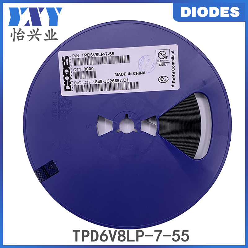 Diodes美台二极管TPD6V8LP-7-55