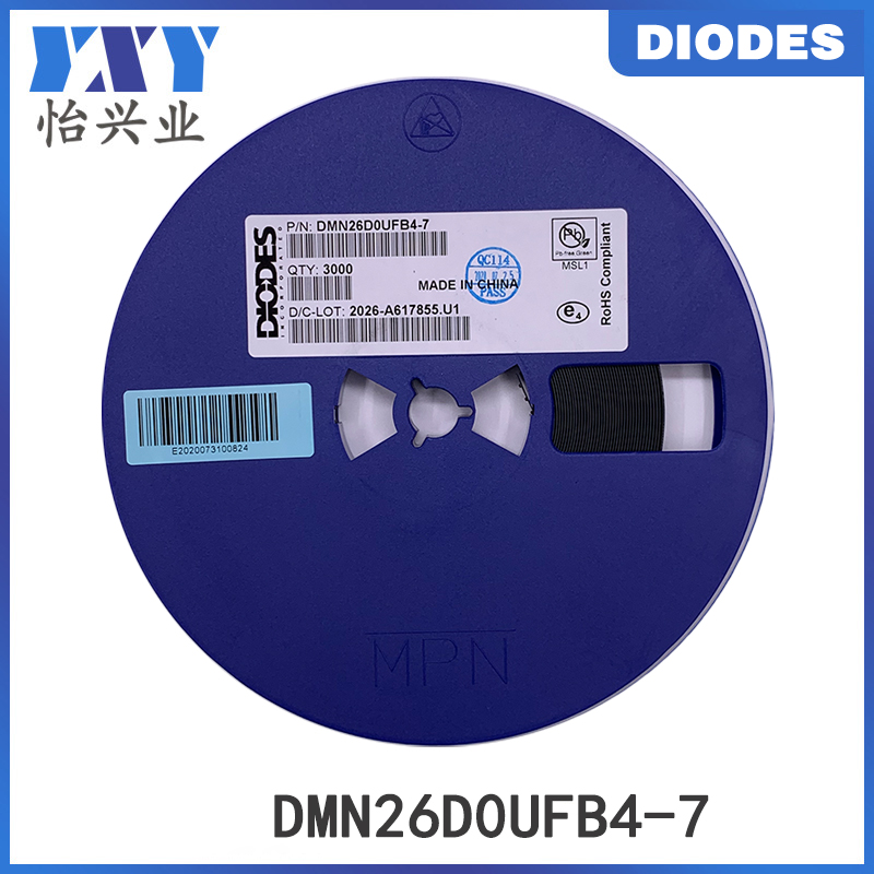 Diodes美台二极管DMN26D0UFB4-7