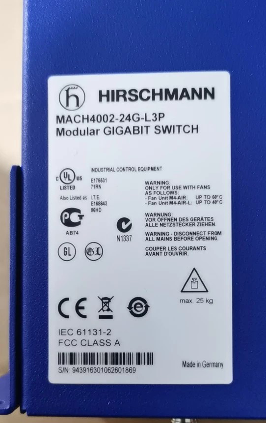 Hirschmann MACH4002-24G-L3P Ǹ㽻 IEC 61131-2 