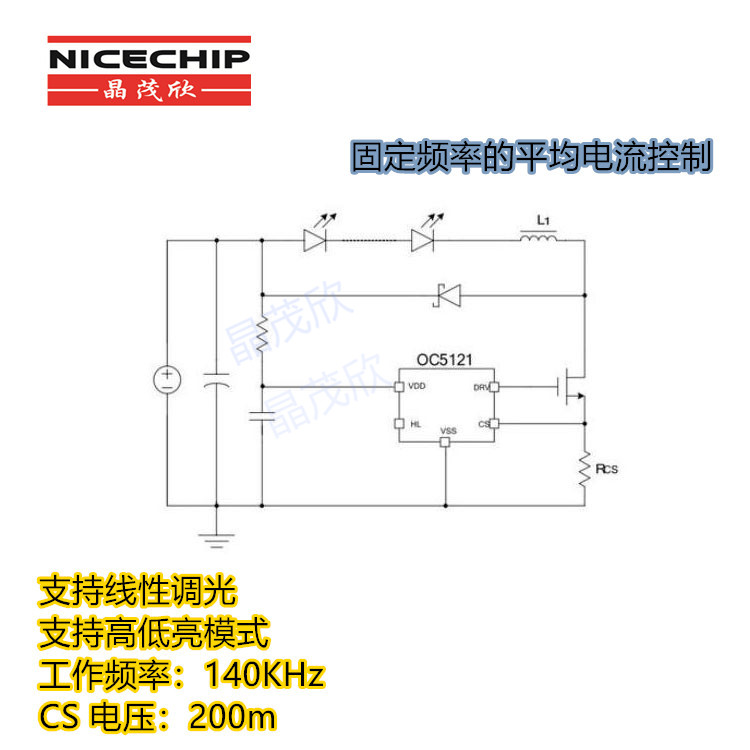 OC5121 輸出3A 2路 一路1.5A H4車(chē)燈