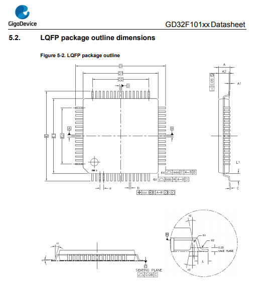 供应GD32F101CBT6-MCU单片机-GD