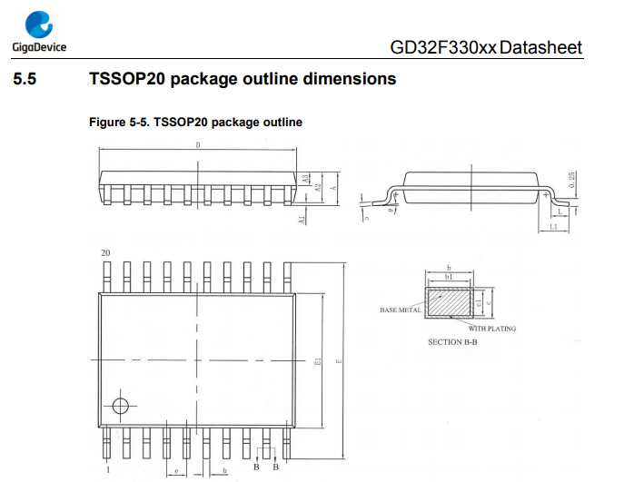 供应GD32F330K6U6-32位单片机-GD