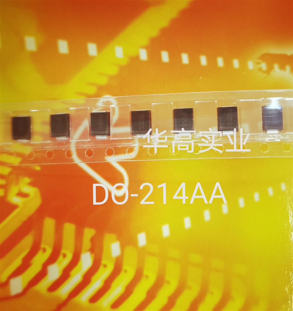 供应肖特基二极管 SS56-SMB(DO-214AA)，华高品牌，质量保证 现货供应 欢迎采购。