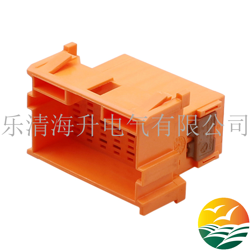 橘色21孔汽车连接器接插件6-967630-1