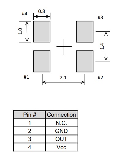 TG-5006CG-17H 16.369000 MHz  2520温补晶振推荐焊盘尺寸