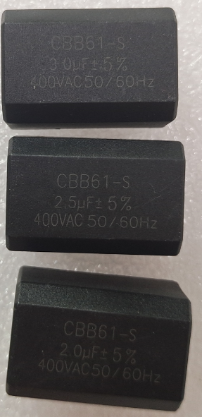 低价供应方形黑色 CBB61-S3UF+-5%   400VAC 50~60HZ
