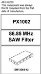 RFMi信号调节滤波器PX1002  86.85 MHz SAW Filter  TDMA