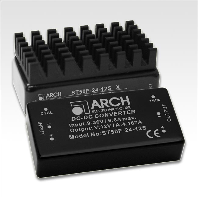 供应ARCH DC-DC电源转换器50W系列ST50F-48-5S ST50F-48-12S ST50F-48-24S 