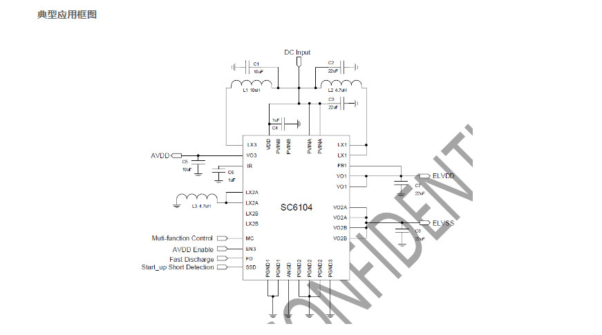 供应SC6104QDER-面板电源控制管理芯片