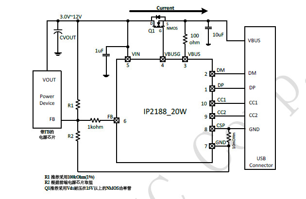 供应IP2188_20W--PD电源协议芯片