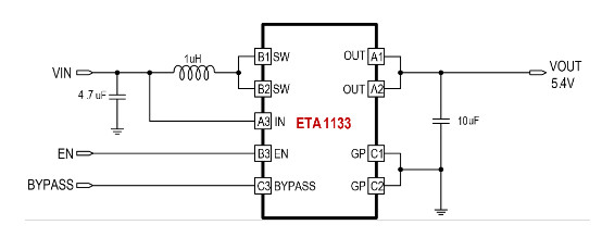 供应ETA1133CSJ-DC-DC Boost变换器