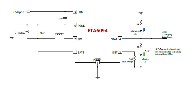 供应ETA6096D3K-2.5A开关模式电池充电器