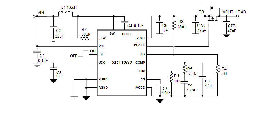 供应SCT12A2DHKR-同步升压DCDC转换器