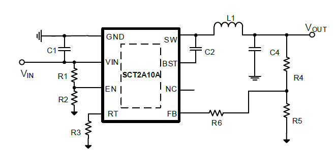 供应SCT2A10ASTER-高效同步降压DCDC转换器