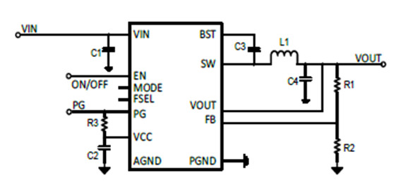 供应SCT2361FPBR-6A同步降压DCDC变换器