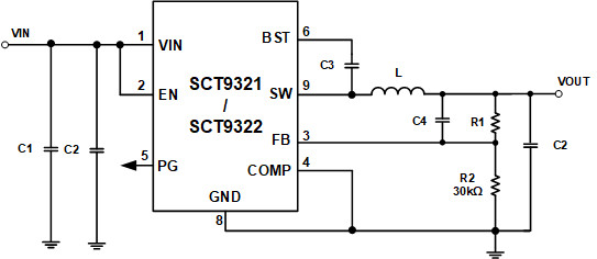 SCT9331FSAR-超低功耗同步降压DCDC转换器