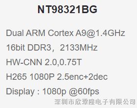 优势供应NT98321BG 联咏NVR/DVR芯片