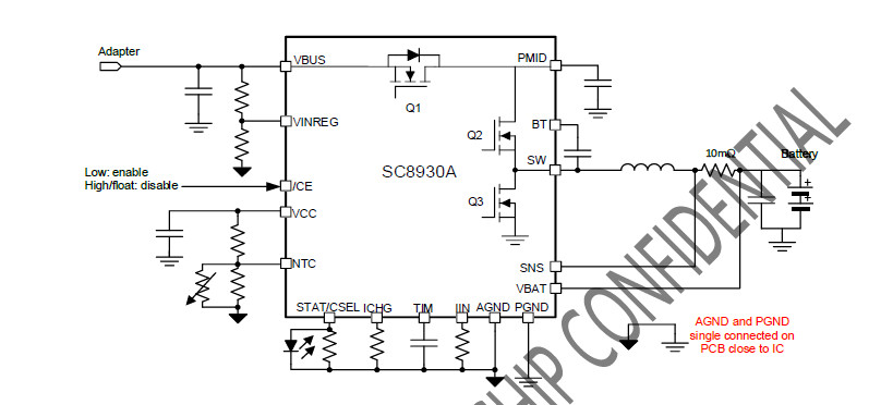 供应SC8930AQFKR-高效同步降压充电器