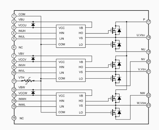 科瑞芯供应SDM02M50DASTR-智能功率模块