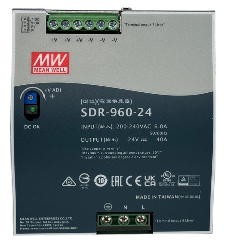 供应SDR-960-24DIN导轨式电源 960W