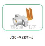卓一 ZY 微矩形电连接器9芯弯插印制板基本型J30-9ZKW-J