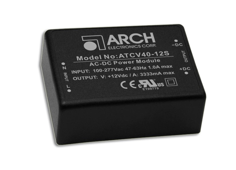 供应PCB安装电源模块40W系列ATCV40-24S ATCV40-12S ATCV40-15S