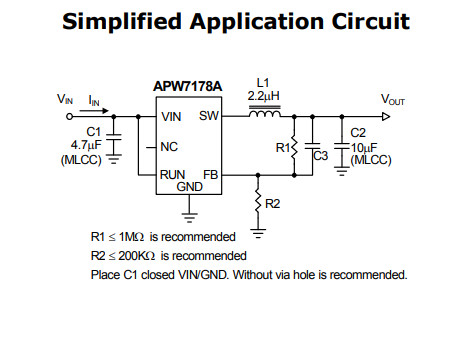 供应APW7178A-高效单片同步降压调节器