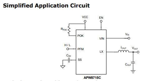 供应APW8715C-高输入电压6A PWM变换器
