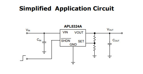 供应APL5324A-低差300mA线性稳压器