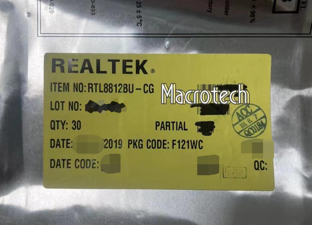 Realtek RTL8812BU-CG USB网