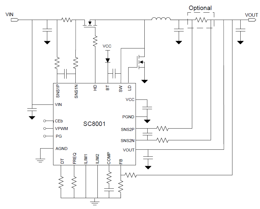 南芯供应SC8001Q-高效率同步降压控制器
