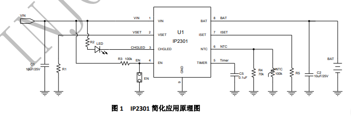 深圳供应IP2301N-锂电池充电管理芯片