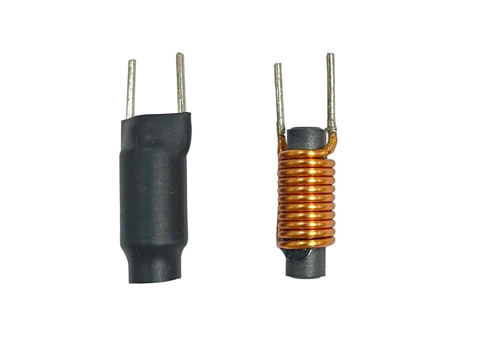 供应插件电感BTPK0810-3.3MH黑色套管